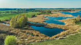 Wiosna nad jeziorem Guber z lotu ptaka, kwiecień 2026 r. - zdjęcie 3