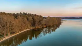 Zachód nad Darginem z drona, kwiecień 2026 r. - zdjęcie 4