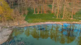 Zachód nad Darginem z drona, kwiecień 2026 r. - zdjęcie 7