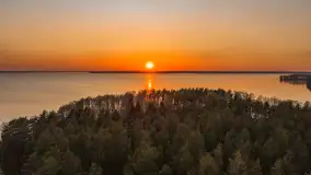 Zachód nad Darginem z drona, kwiecień 2026 r. - zdjęcie 19