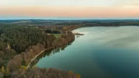 Zachód nad Darginem z drona, kwiecień 2026 r. - zdjęcie 13