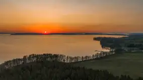 Zachód nad Darginem z drona, kwiecień 2026 r. - zdjęcie 3