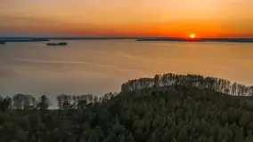 Zachód nad Darginem z drona, kwiecień 2026 r. - zdjęcie 10