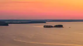 Zachód nad Darginem z drona, kwiecień 2026 r. - zdjęcie 8