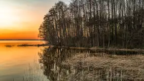 Zachód nad Darginem z drona, kwiecień 2026 r. - zdjęcie 12