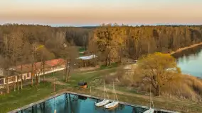 Zachód nad Darginem z drona, kwiecień 2026 r. - zdjęcie 6