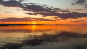 Zachód słońca w Pierkunowie, Kisajno, kwiecień 2026 r. - zdjęcie 18