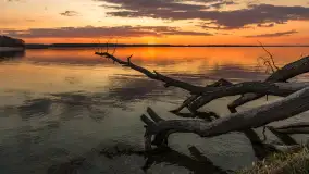 Zachód słońca w Pierkunowie, Kisajno, kwiecień 2026 r. - zdjęcie 13