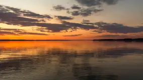 Zachód słońca w Pierkunowie, Kisajno, kwiecień 2026 r. - zdjęcie 5