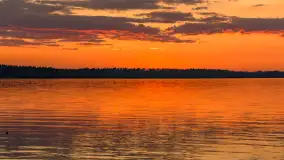 Zachód słońca w Pierkunowie, Kisajno, kwiecień 2026 r. - zdjęcie 9