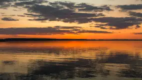 Zachód słońca w Pierkunowie, Kisajno, kwiecień 2026 r. - zdjęcie 11