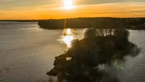 Przystań Nautica i kwietniowy zachód słońca z drona - zdjęcie 21