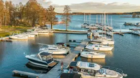 Przystań Nautica i kwietniowy zachód słońca z drona - zdjęcie 28