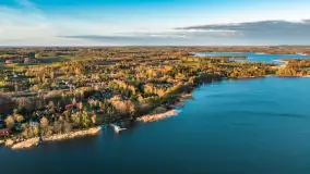 Przystań Nautica i kwietniowy zachód słońca z drona - zdjęcie 23