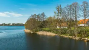 Jezioro Buwełny i wieś Cierzpięty z lotu ptaka, maj 2026 r. - zdjęcie 12