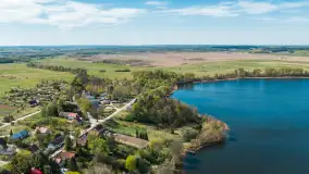 Jezioro Buwełny i wieś Cierzpięty z lotu ptaka, maj 2026 r. - zdjęcie 15