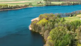 Jezioro Buwełny i wieś Cierzpięty z lotu ptaka, maj 2026 r. - zdjęcie 13