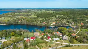 Jezioro Buwełny i wieś Cierzpięty z lotu ptaka, maj 2026 r. - zdjęcie 11