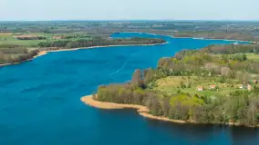 Jezioro Buwełny i wieś Cierzpięty z lotu ptaka, maj 2026 r. - zdjęcie 17