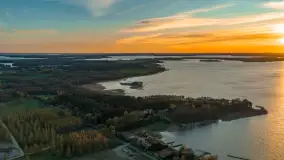 Wiosenny zachód słońca nad jeziorem Święcajty w Ogonkach - zdjęcie 9