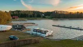 Wiosenny zachód słońca nad jeziorem Święcajty w Ogonkach - zdjęcie 19