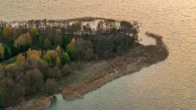 Wiosenny zachód słońca nad jeziorem Święcajty w Ogonkach - zdjęcie 36