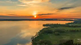 Zachód słońca nad jeziorem Dargin, maj 2026 r. - zdjęcie 9
