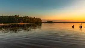 Majowy zachód słońca nad jeziorem Gołdopiwo - zdjęcie 7