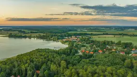 Zachód słońca nad jeziorem Kisajno z lotu ptaka, czerwiec 2026 r. - zdjęcie 11