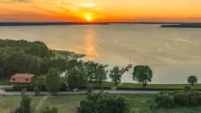 Zachód słońca nad jeziorem Kisajno z lotu ptaka, czerwiec 2026 r. - zdjęcie 22