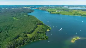 Jeziora Śniardwy, Bełdany i Mikołajskie z drona, czerwiec 2026 r. - zdjęcie 20