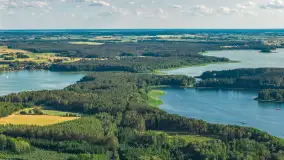 Rydzewo i jezioro Boczne na zdjęciach z lotu ptaka, lipiec 2026 r.