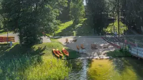 Łabędzi Ostrów w środku lata z lotu... ptaka - zdjęcie 9