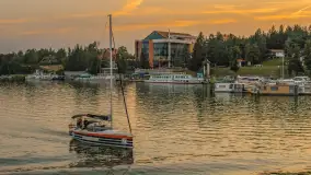 Zachód słońca nad Robert's Port w Starych Sadach, lipiec 20227 r. - zdjęcie 18