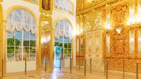 Bursztynowa Komnata - replika w muzeum w Mamerkach - zdjęcie 4