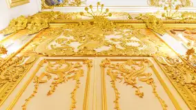 Bursztynowa Komnata - replika w muzeum w Mamerkach - zdjęcie 18