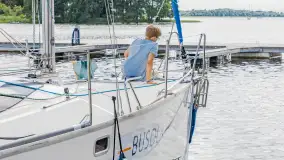 Dzień ze szkołą żeglarstwa Busola, przystań Nautica i jezioro Święcajty - zdjęcie 17