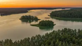Zachód słońca nad jeziorem Mokrym, Zgon, sierpień 2026 r. - zdjęcie 2