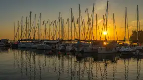 Zachód słońca nad Darginem, port Dziki Harsz, lipiec 2026 r. - zdjęcie 14