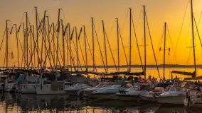 Zachód słońca nad Darginem, port Dziki Harsz, lipiec 2026 r. - zdjęcie 17