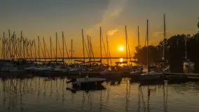 Zachód słońca nad Darginem, port Dziki Harsz, lipiec 2026 r. - zdjęcie 27