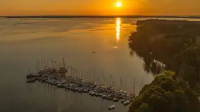 Zachód słońca nad Darginem, port Dziki Harsz, lipiec 2026 r. - zdjęcie 13