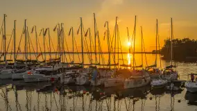 Zachód słońca nad Darginem, port Dziki Harsz, lipiec 2026 r. - zdjęcie 8