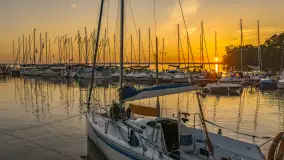 Zachód słońca nad Darginem, port Dziki Harsz, lipiec 2026 r. - zdjęcie 7