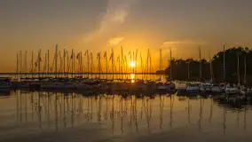 Zachód słońca nad Darginem, port Dziki Harsz, lipiec 2026 r. - zdjęcie 49