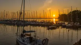 Zachód słońca nad Darginem, port Dziki Harsz, lipiec 2026 r. - zdjęcie 34