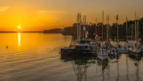 Zachód słońca nad Darginem, port Dziki Harsz, lipiec 2026 r. - zdjęcie 36