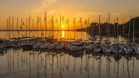 Zachód słońca nad Darginem, port Dziki Harsz, lipiec 2026 r. - zdjęcie 45