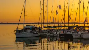 Zachód słońca nad Darginem, port Dziki Harsz, lipiec 2026 r. - zdjęcie 15
