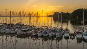 Zachód słońca nad Darginem, port Dziki Harsz, lipiec 2026 r. - zdjęcie 23